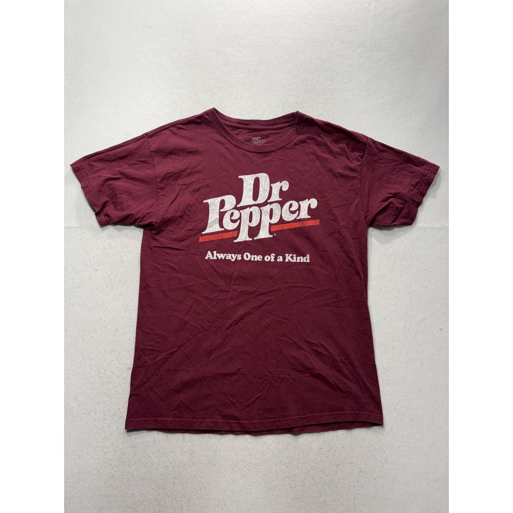 Dr Pepper Shirt Mens Large Red Always One Of A Kind Graphic Tee Soda L 42/44